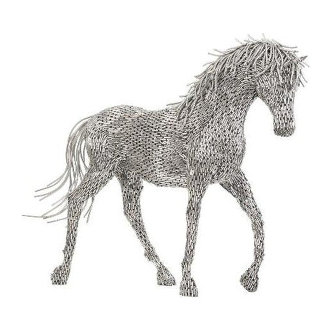 Horse Pipe Sculpture, Walking Stainless Steel Phillips Collection