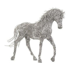Horse Pipe Sculpture, Walking Stainless Steel Phillips Collection