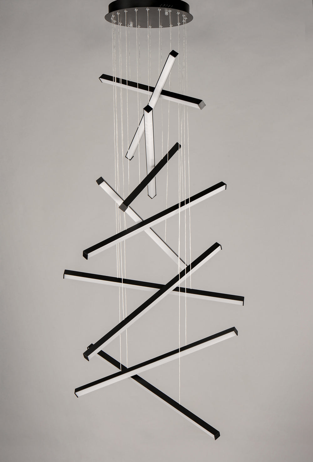 Hover 10-Light LED Pendant by ET2 Lighting, styled view 1