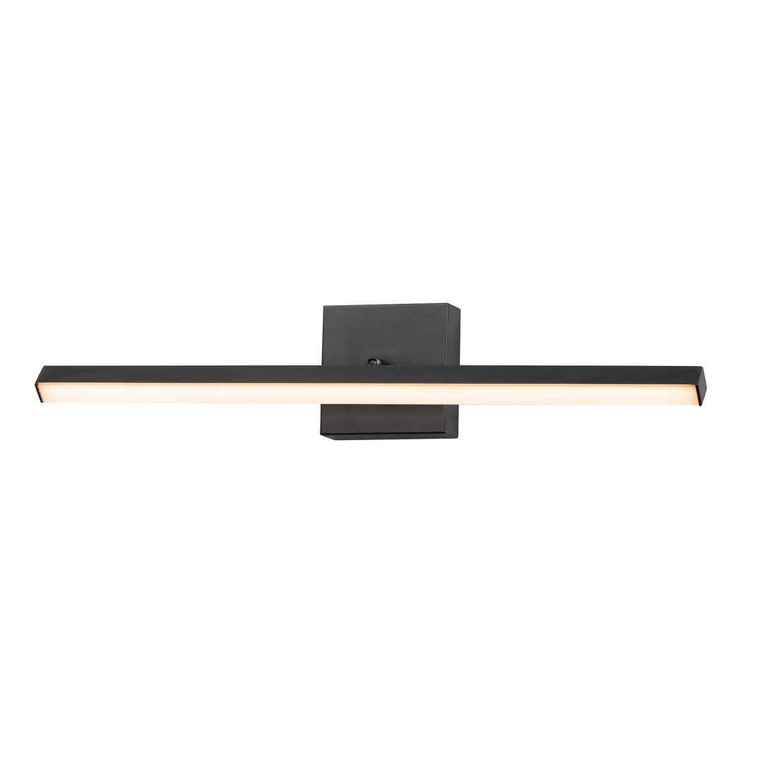 Hover 24" LED Wall Sconce by ET2 Lighting in Black, front view
