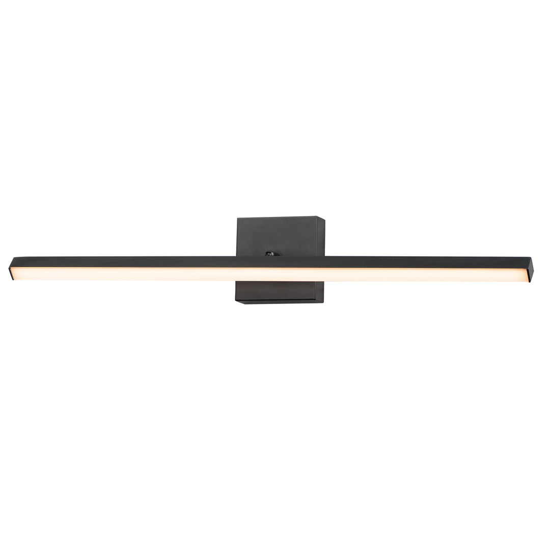 Hover 30" LED Wall Sconce by ET2 Lighting in Black, front view