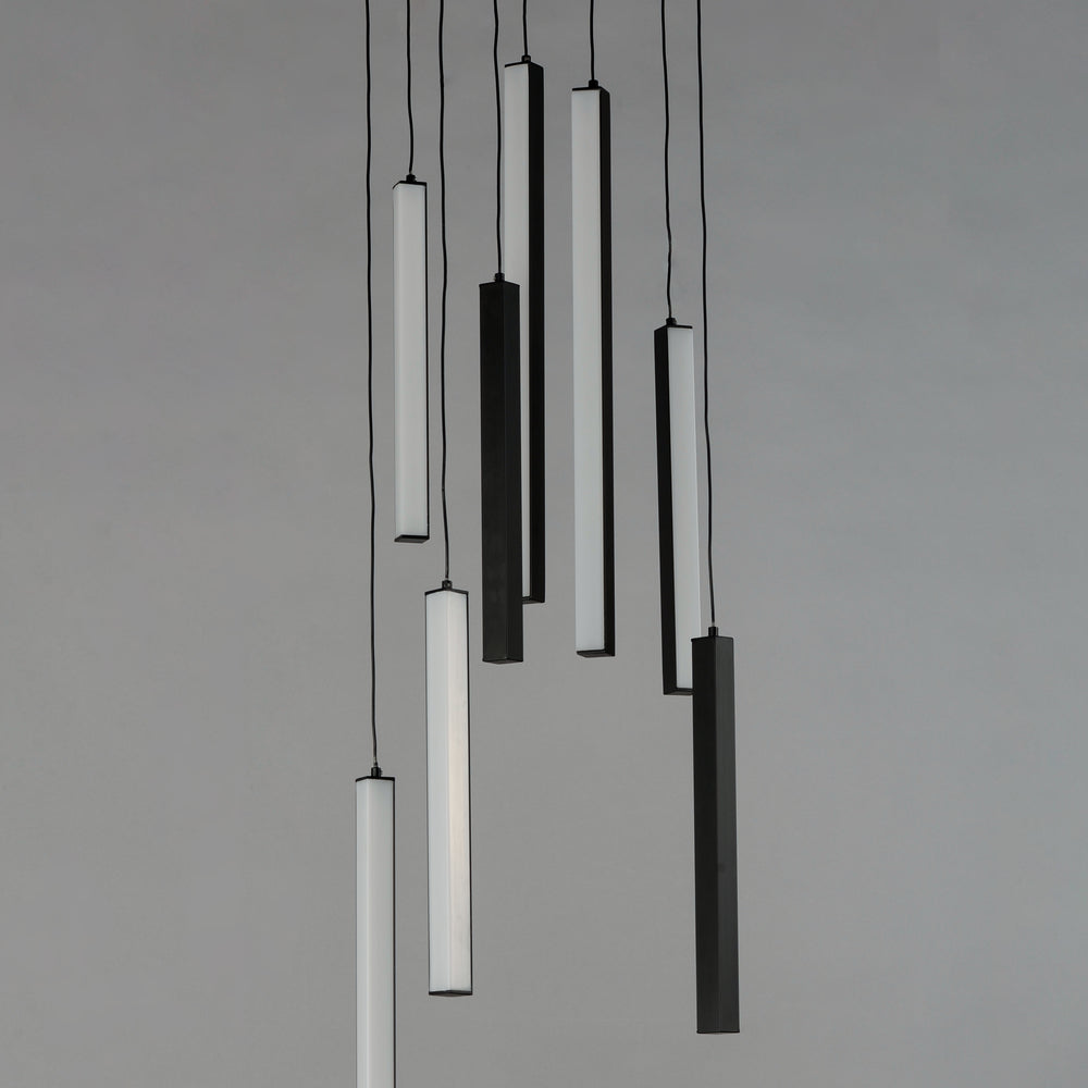 Hover 9-Light LED Pendant by ET2 Lighting, styled view 1