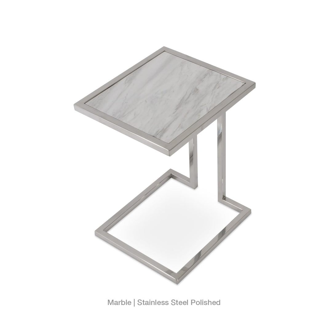 Hudson Marble End Table Soho Concept