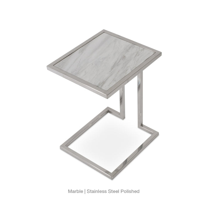 Hudson Marble End Table Soho Concept