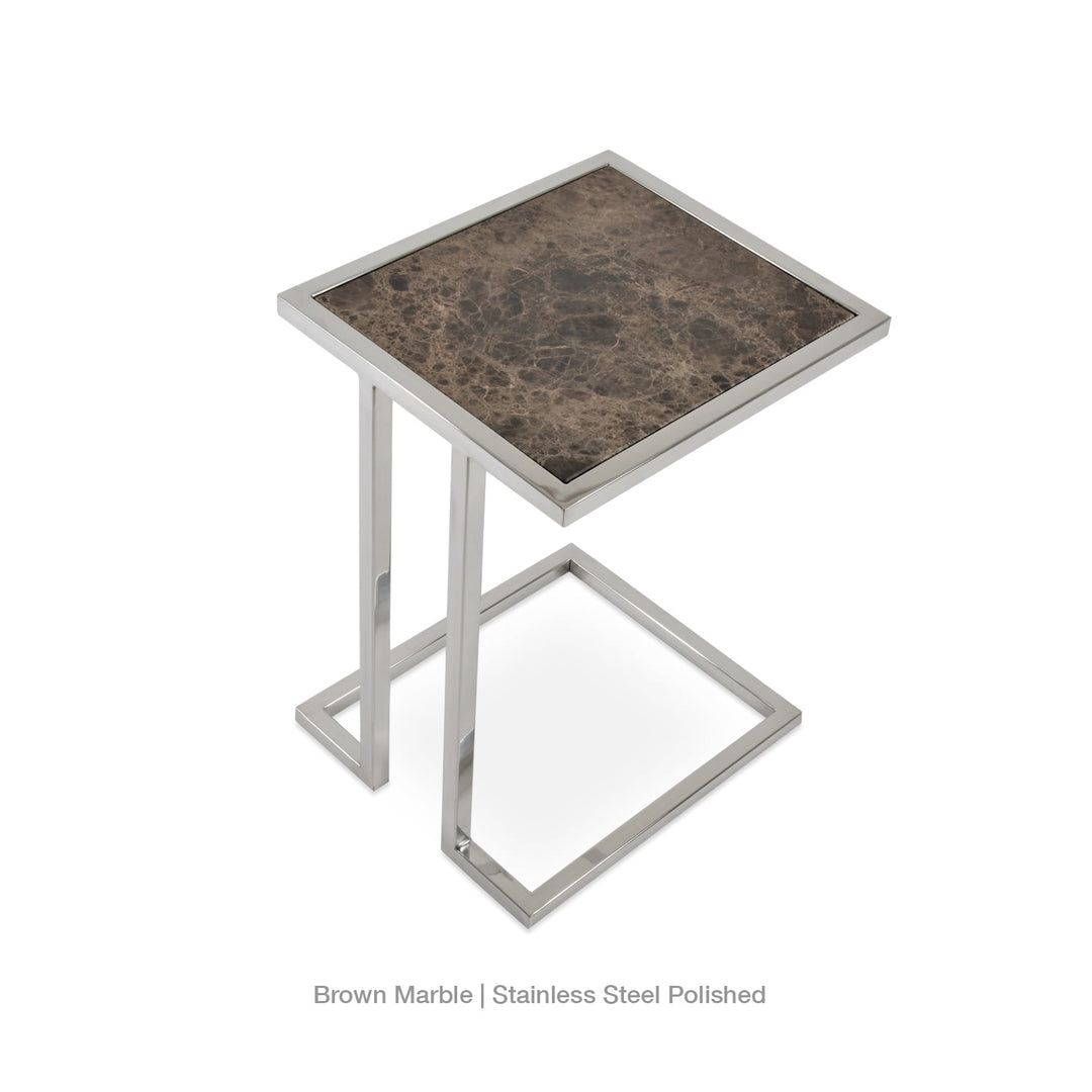 Hudson Marble End Table Soho Concept