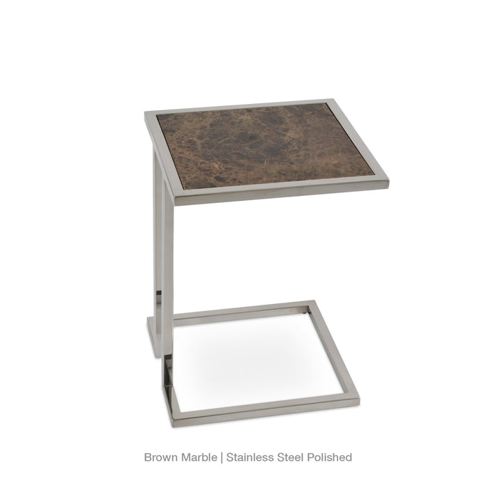 Hudson Marble End Table Soho Concept