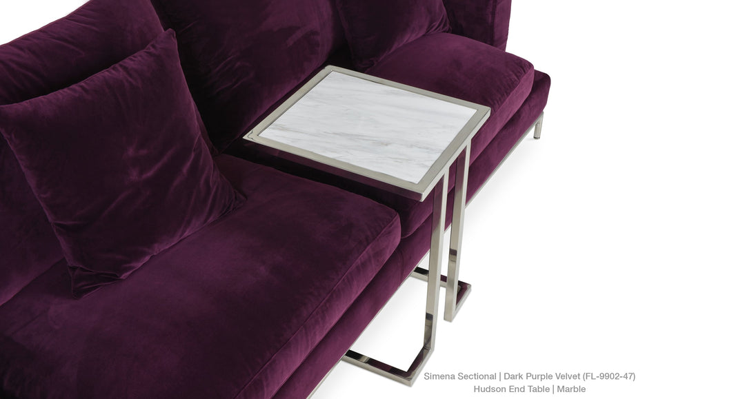 Hudson Marble End Table Soho Concept