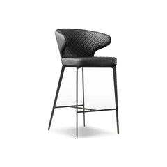 HUG Counter Stool in Jet Black by Mobital — white cutout