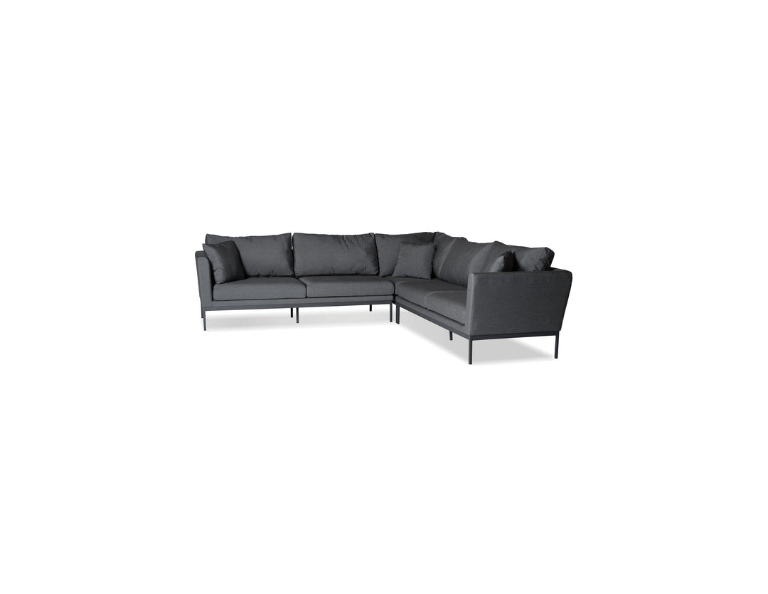 HUNTINGTON Fabric Sectional in Carbon Grey
