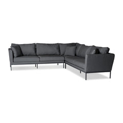 HUNTINGTON Fabric Sectional in Carbon Grey Mobital
