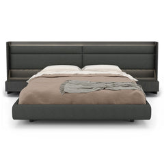 Roman Bed with Integrated Nightstands by Huppé — view 1
