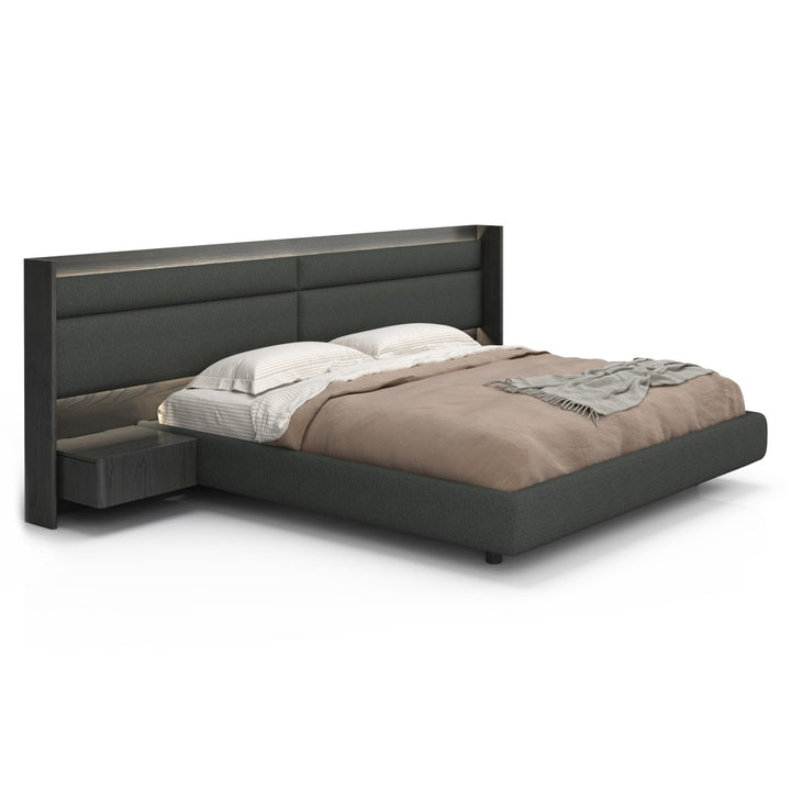 Roman Bed with Integrated Nightstands by Huppé — view 2