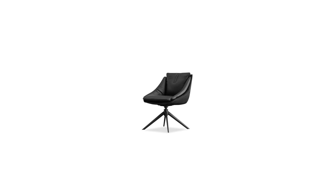 HURACAN Dining Chair in Carbon Alcantara/ Nero Nemesis