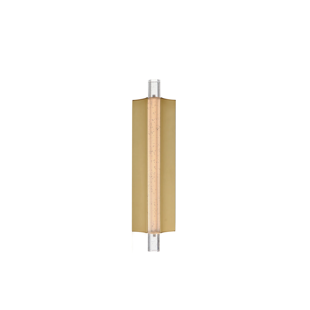 Hyperion 18"LED Wall Sconce by ET2 Lighting in Gold, front view