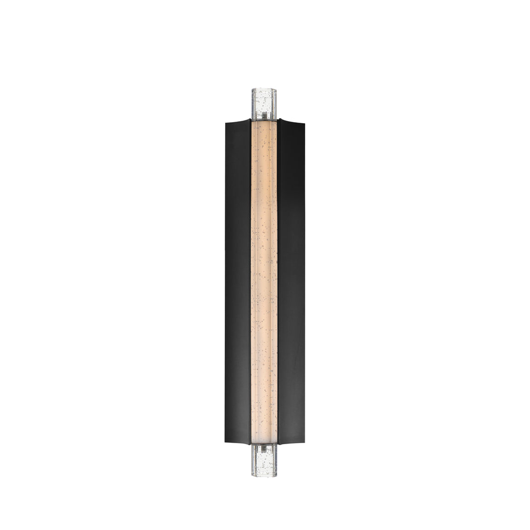 Hyperion 24"LED Wall Sconce by ET2 Lighting in Black, front view