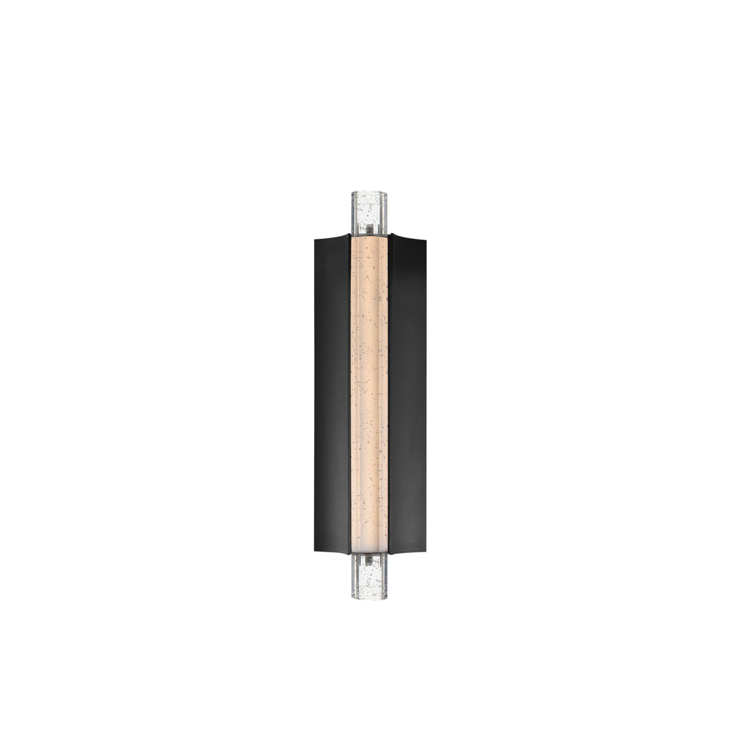 Hyperion Outdoor 18" LED Outdoor Wall Sconce by ET2 Lighting in Black, front view