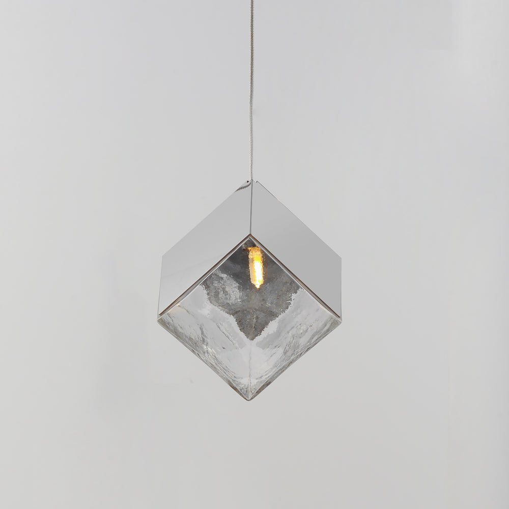 Ice Cube 1-Light LED Pendant by ET2 Lighting, styled view 1