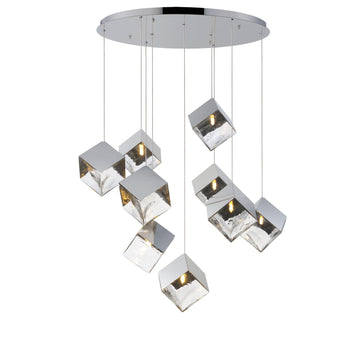 ICE CUBE 9-LIGHT LED PENDANT Hanging ET2 Lighting