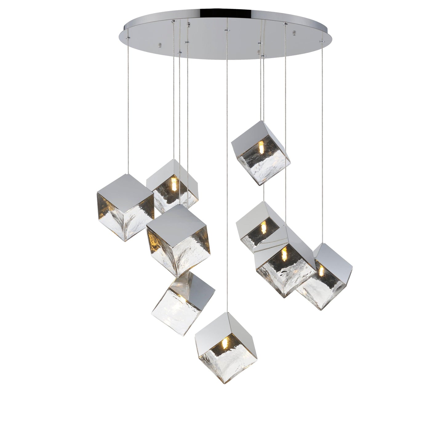 ICE CUBE 9-LIGHT LED PENDANT Hanging ET2 Lighting