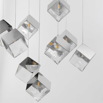 ICE CUBE 9-LIGHT LED PENDANT Hanging ET2 Lighting