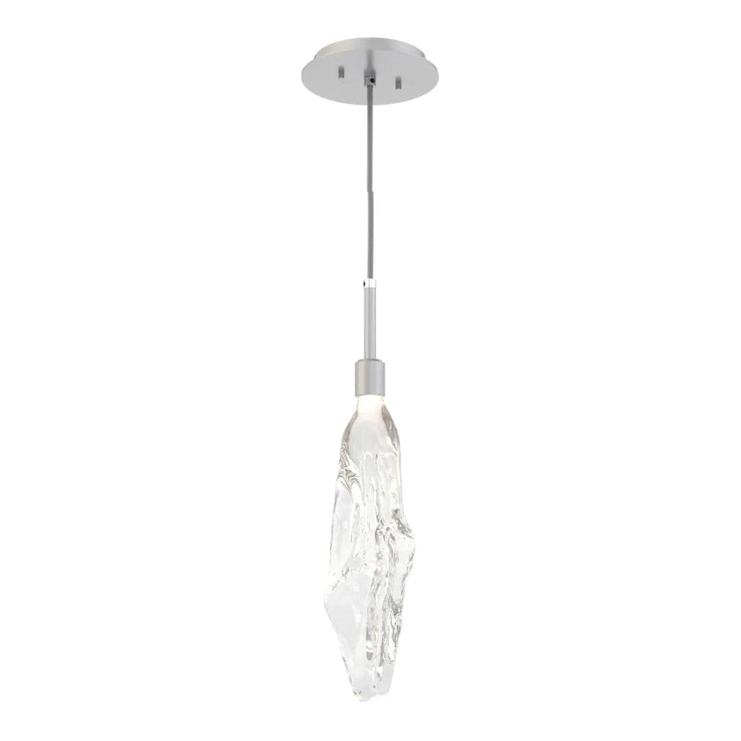 Icefall Pendant by Hammerton Studio in Classic Silver with Clear glass