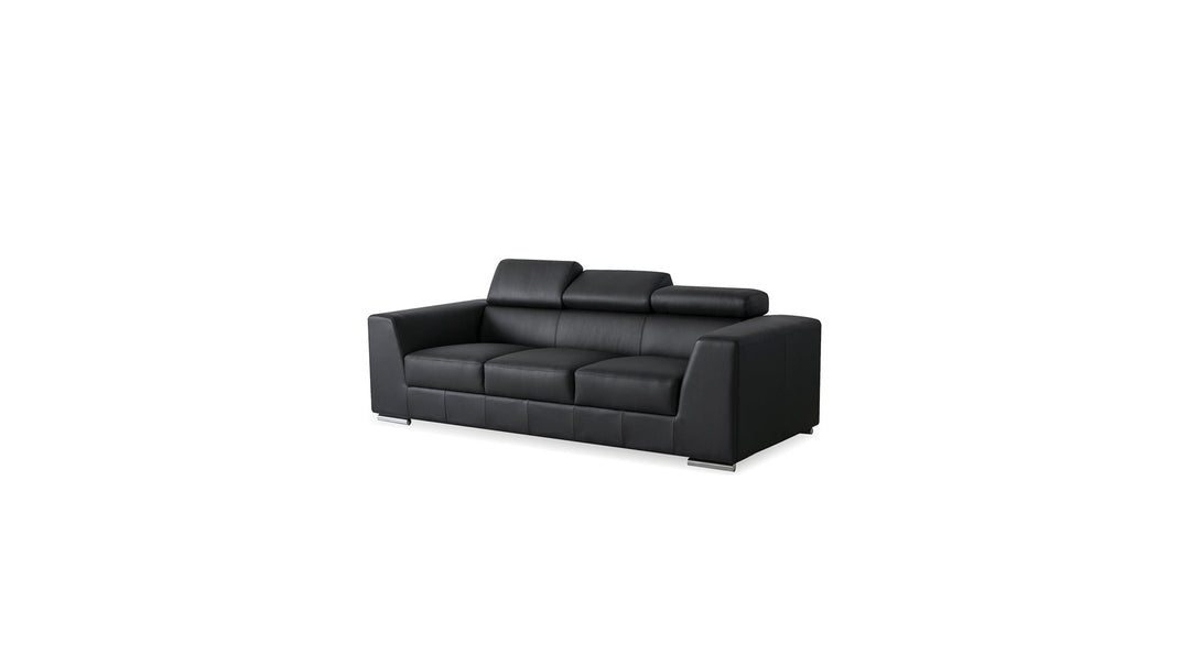 ICON Leather Sofa in Black