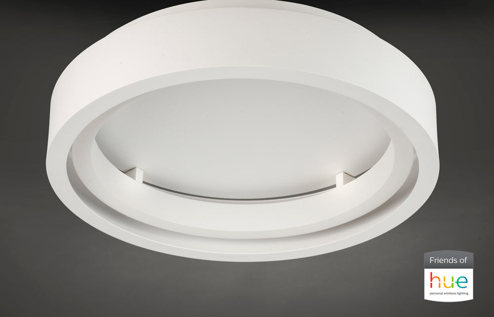iCorona Friends of Hue LED Flush Mount by ET2 Lighting, styled view 1