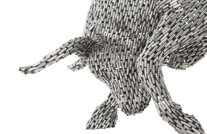 Bull Pipe Sculpture Stainless Steel Sculptures & Statues Phillips Collection