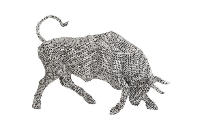 Bull Pipe Sculpture Stainless Steel Sculptures & Statues Phillips Collection