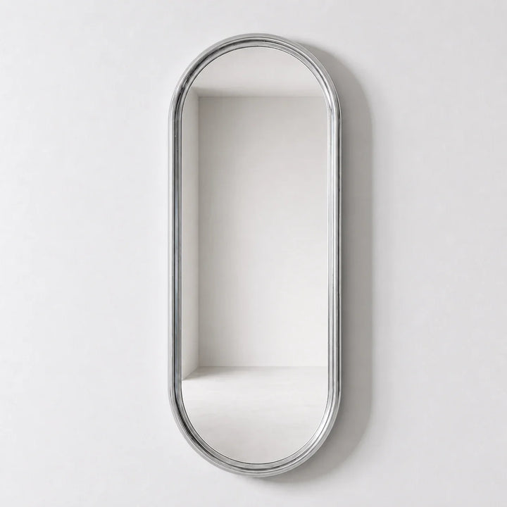 Chrome Pill Mirror by Interior Moderna