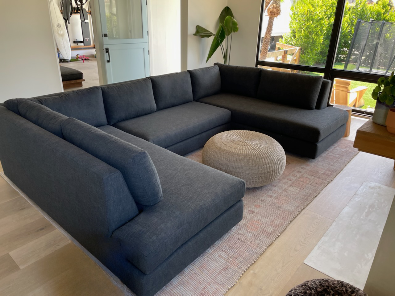 Modern Studio custom sofa or sectional customer installation