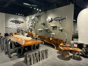 Colossal Cast Stone Sculpture Single Hole, Charcoal Stone Sculptures & Statues Phillips Collection