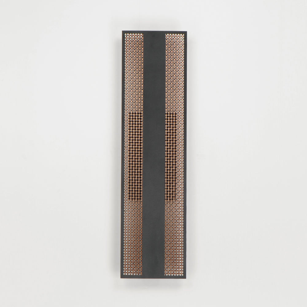 Interlace 24" LED Outdoor Wall Sconce by ET2 Lighting, styled view 1