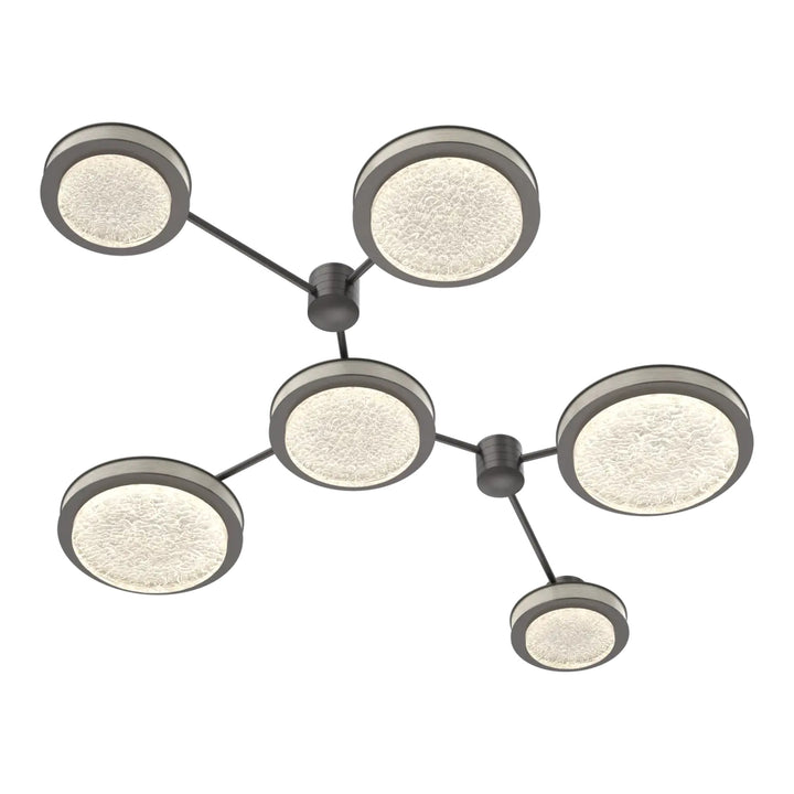 Iris Hub &amp; Spoke by Hammerton Studio – 6 Light Linear in Graphite