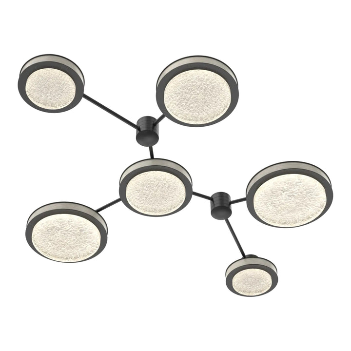 Iris Hub &amp; Spoke by Hammerton Studio – 6 Light Linear in Matte Black