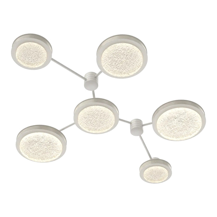 Iris Hub &amp; Spoke by Hammerton Studio – 6 Light Linear in Salt White