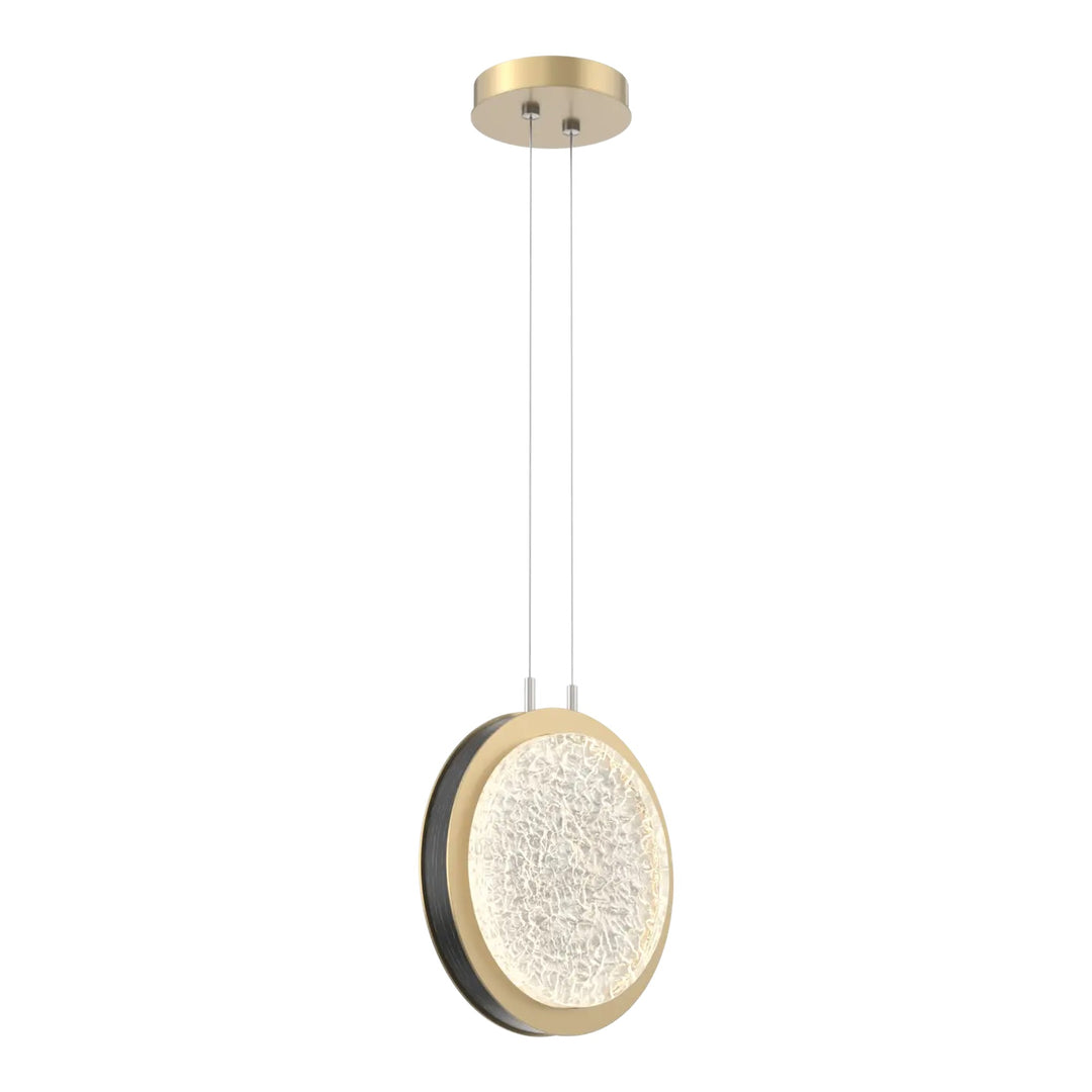 Iris Pendant by Hammerton Studio in Gilded Brass