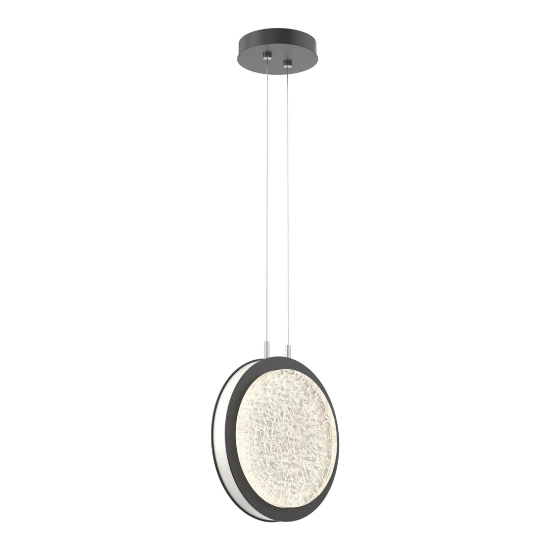 Iris Pendant by Hammerton Studio in Matte Black with Salt White accent