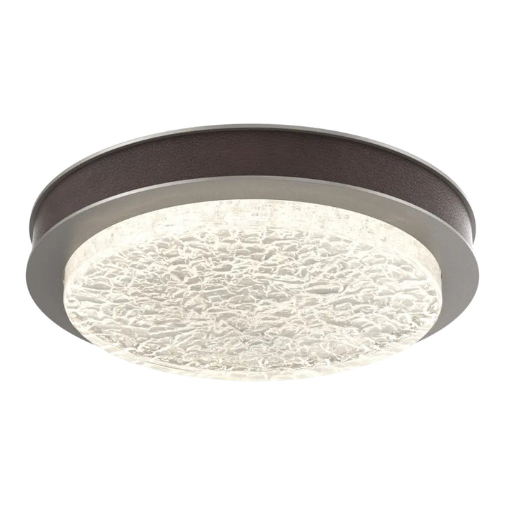 Iris Single Glass Sconce &amp; Flush Mount by Hammerton Studio in Beige Silver