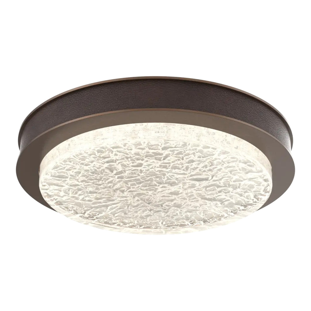 Iris Single Glass Sconce &amp; Flush Mount by Hammerton Studio in Burnished Bronze