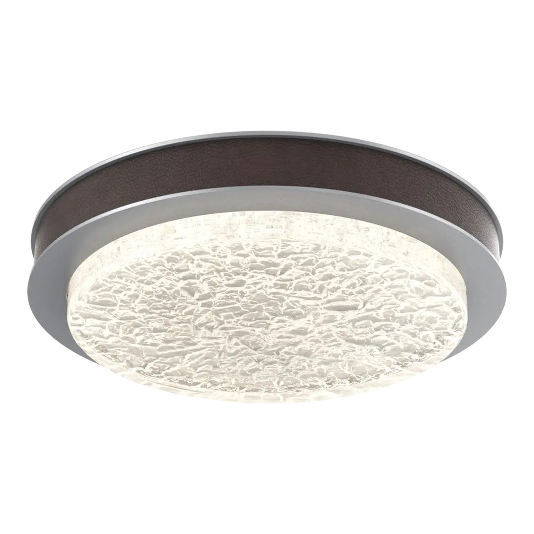 Iris Single Glass Sconce &amp; Flush Mount by Hammerton Studio in Classic Silver