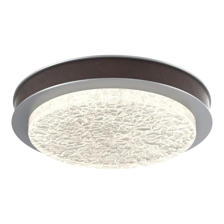 Iris Single Glass Sconce &amp; Flush Mount by Hammerton Studio in Classic Silver