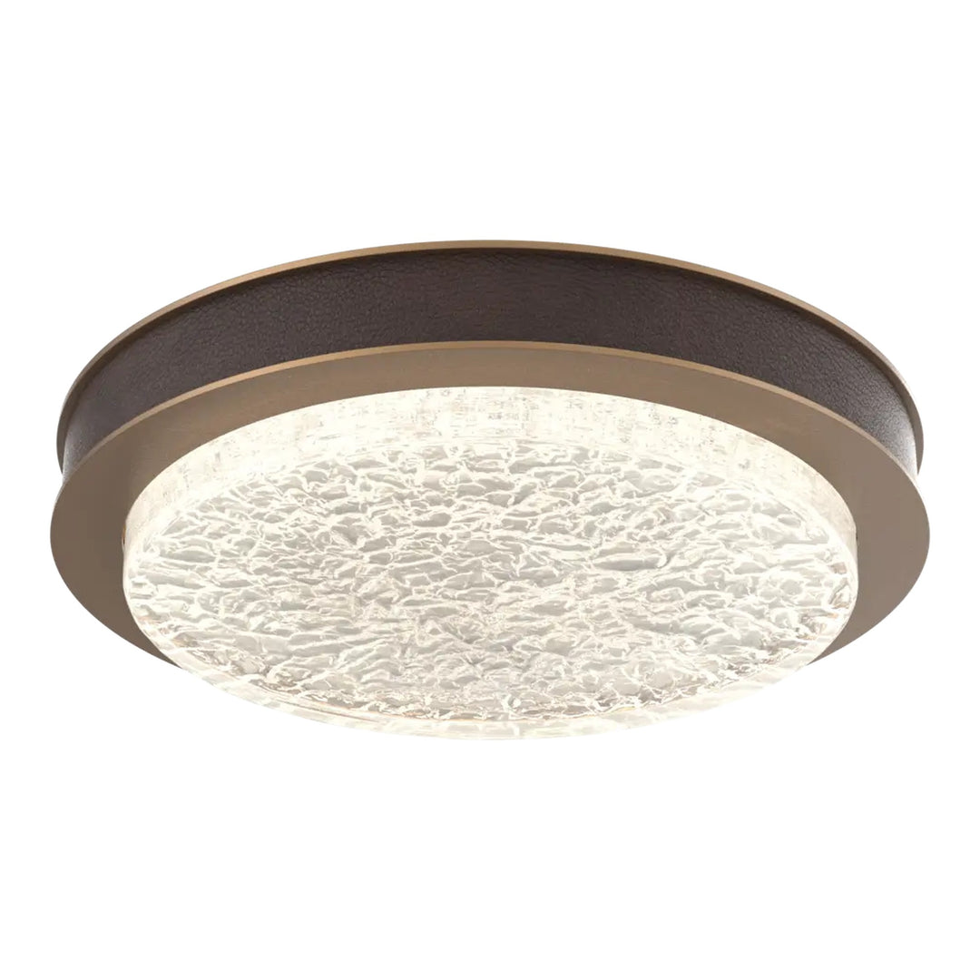Iris Single Glass Sconce &amp; Flush Mount by Hammerton Studio in Novel Brass