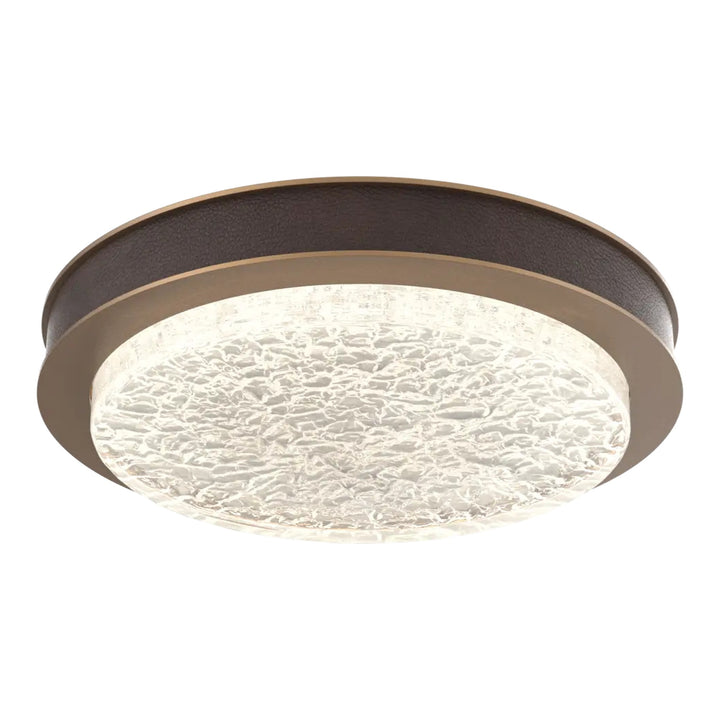 Iris Single Glass Sconce &amp; Flush Mount by Hammerton Studio in Novel Brass