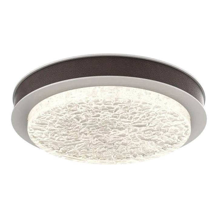 Iris Single Glass Sconce &amp; Flush Mount by Hammerton Studio in Salt White