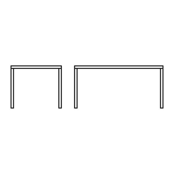 Iron Dining Table by Connubia finish option, white background