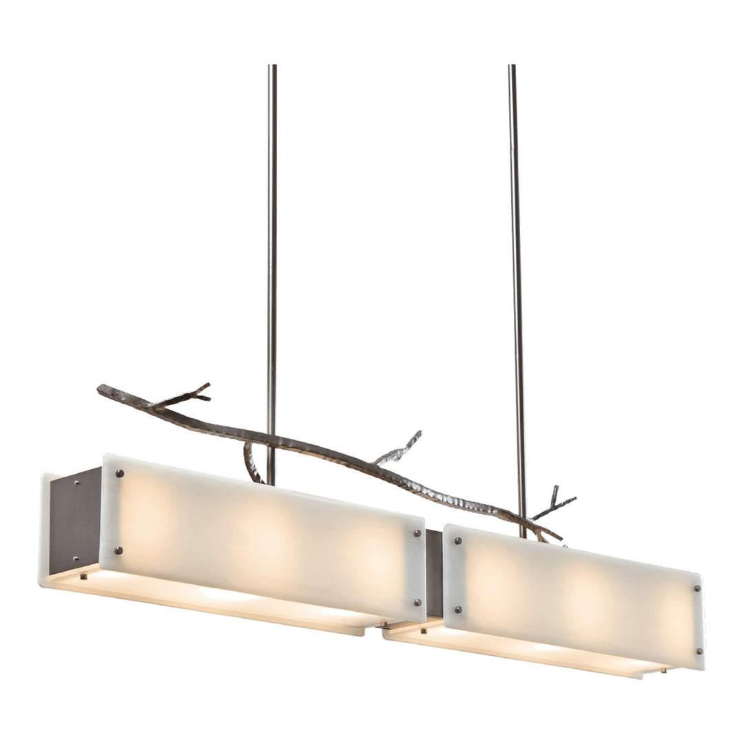 Ironwood Linear Chandelier by Hammerton Studio in Gunmetal