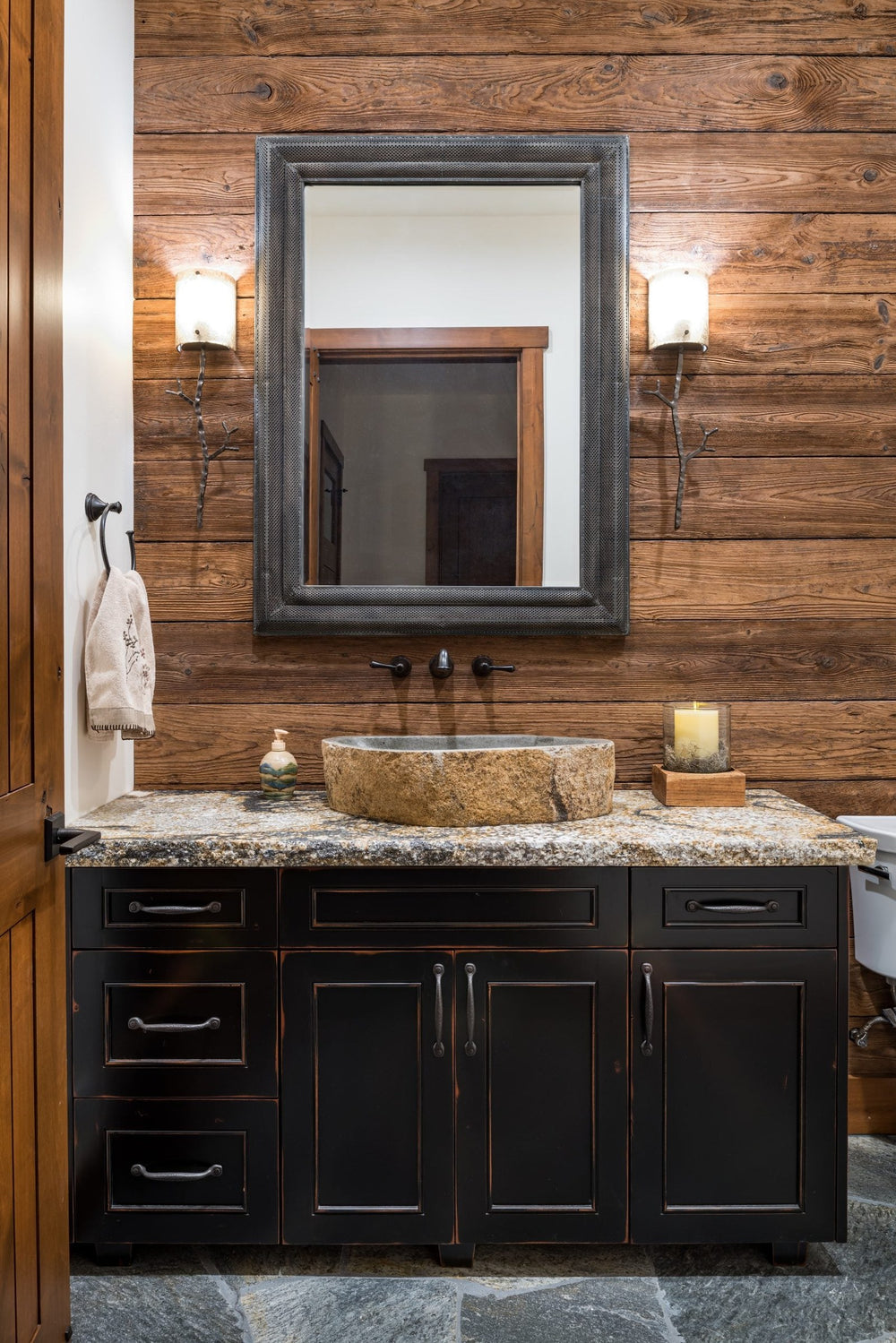 Ironwood Twig Sconce by Hammerton Studio in a styled interior