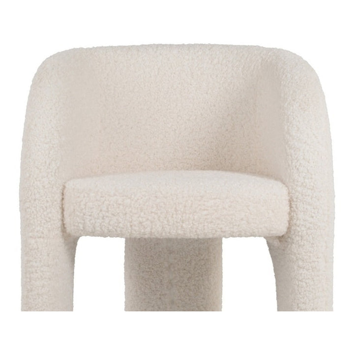 Isabel Armchair by Soho Concept — front view in white boucle