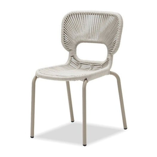 ISCHIA Indoor/Outdoor Dining Chair in Taupe Mobital
